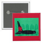 Christmas Orca Red Bow Peace Killer Whale buttons