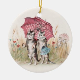 Christmas Ornament for Cat Lovers - Vintage Cats