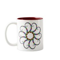 Christmas Ornament Fractal #1 mugs