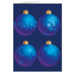 Christmas ornament greeting card