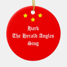 Christmas Ornament: Hark the Herald
