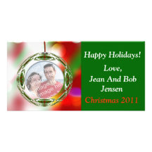 Christmas Ornament Photo Greeting Card