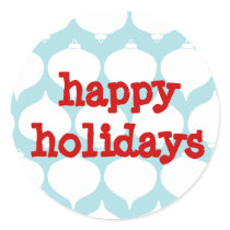 Christmas Ornament Round Sticker