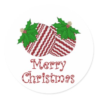 Christmas Ornament Stickers sticker
