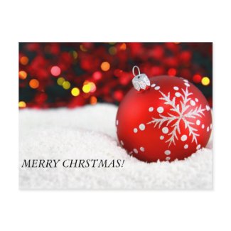 christmas ornaments 3, MERRY CHRSTMAS! postcard