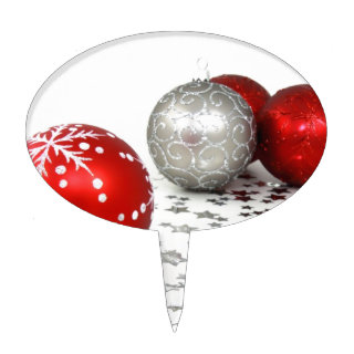 Christmas Ornaments Cake Toppers