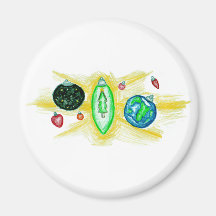 Christmas Ornaments Fridge Magnets