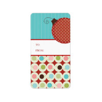 Christmas Ornaments Gift Tag Stickers label