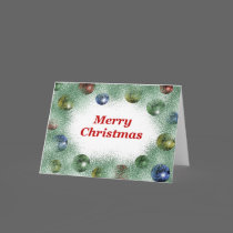 Christmas Ornaments Greeting Card