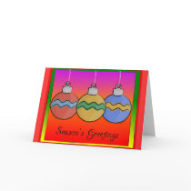 Christmas Ornaments Greeting Card