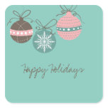 Christmas Ornaments Holiday Sticker-teal