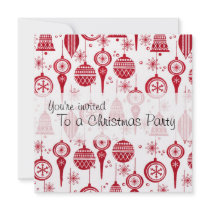 Christmas Ornaments Invitation by myhome71 Christmas Ornaments Invitation