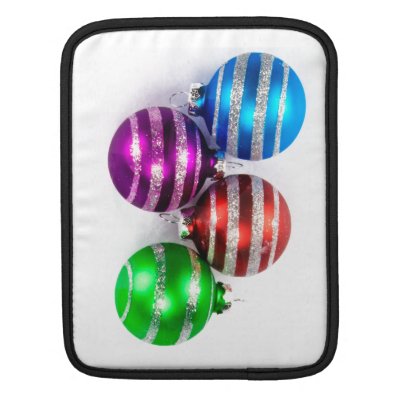 Christmas Ornaments iPad Sleeves