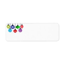 Christmas Ornaments Label