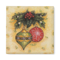 Christmas Ornaments magnets by Kat_Kapers Christmas Ornaments magnets