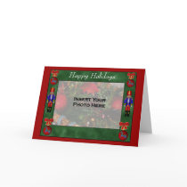Christmas Ornaments Nutcrackers Holiday Photo Card