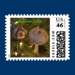 Christmas Ornaments on tree Stamps Peace on Earth stamps