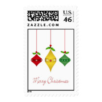 Christmas Ornaments Postage Stamp by SquirrelHugger Christmas Ornaments Postage Stamp