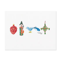 Christmas Ornaments Post Card