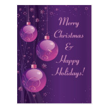 Christmas Ornaments Postcard