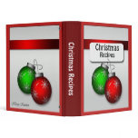 Christmas Ornaments Recipe Binder