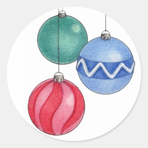 Christmas Ornaments Sticker Zazzle
