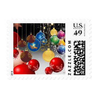 CHRISTMAS ORNAMENTS USA POSTAGE