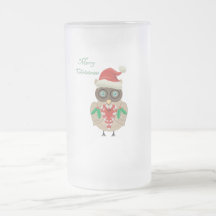 Christmas Owl (hand drawn by ©Dollface766) Coffee Mugs