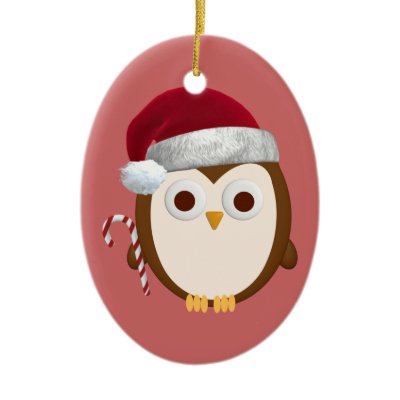 Christmas Owl Ornament