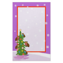 Christmas owl stationery