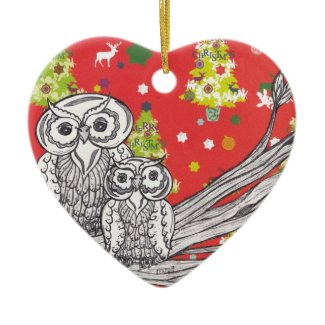 Christmas Owls1 Ornament ornament