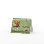 Christmas Owls Thank You Cards