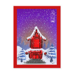 Christmas Pagoda Postcard