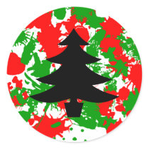 Christmas Paint Splatter stickers
