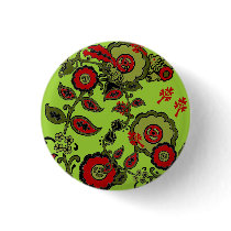 Christmas Paisley Pin buttons