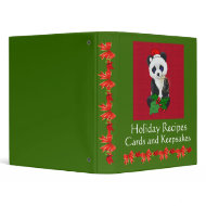 Christmas Panda binder
