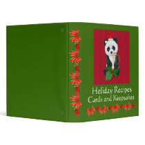 Christmas Panda binders
