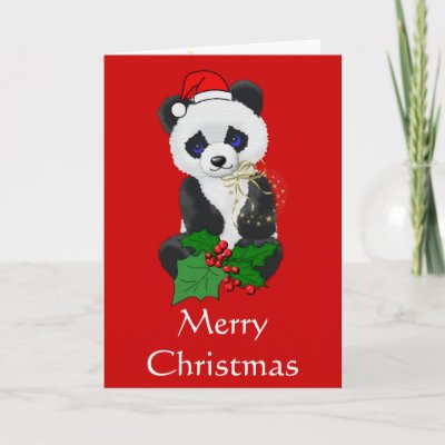 Christmas Panda cards