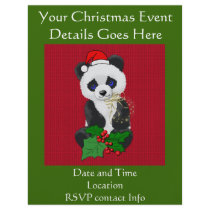 Christmas Panda Flyer Design