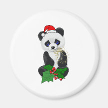 Christmas Panda Magnets
