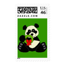 Christmas Panda postage by fstasu Christmas Panda postage