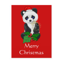 Christmas Panda postcards