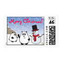 Christmas Pandas postage