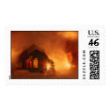 Christmas paper house postage