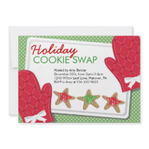 Christmas Party Cookie Exchange Invitations