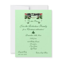 Christmas Party-Festive Landscape Personalized Invitation