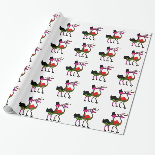 christmas party flamingo wrapping paper zazzle ugly christmas wrapping paper
