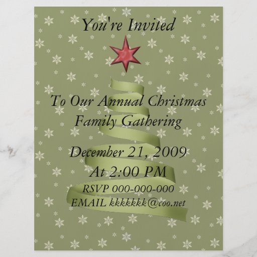 Christmas Party Gathering Flyer