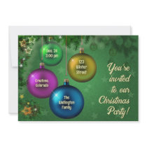 Christmas Party Personalized Invitations