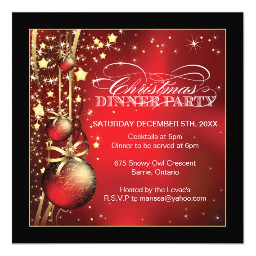 christmas party invitation 5 25 quot square invitation card christmas party invitation 5 25 quot square invitation card